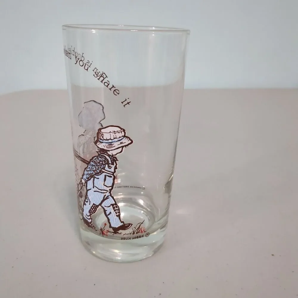 Vintage Glass Holly Hobbie 
